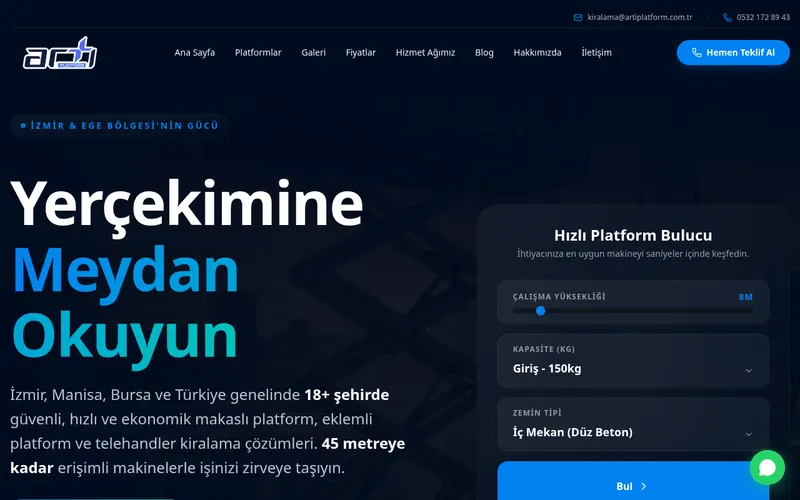 İzmir Makaslı Platform Kiralama - Seçim Rehberi