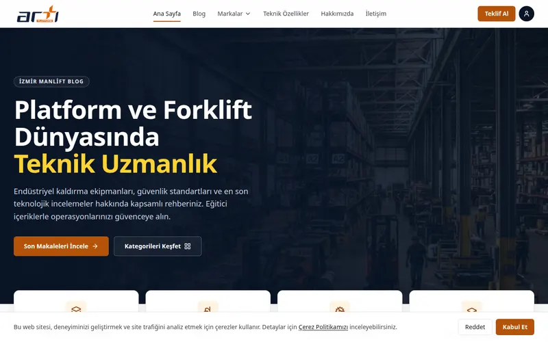 İzmir Manlift Blog - Endüstriyel Platform Uzmanlık Merkezi